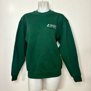 Vintage 90s Dark Green Crewneck Sweatshirt Select Personnel Services Sweatshirt